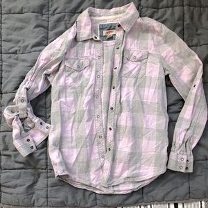 Light purple and light grey flannel